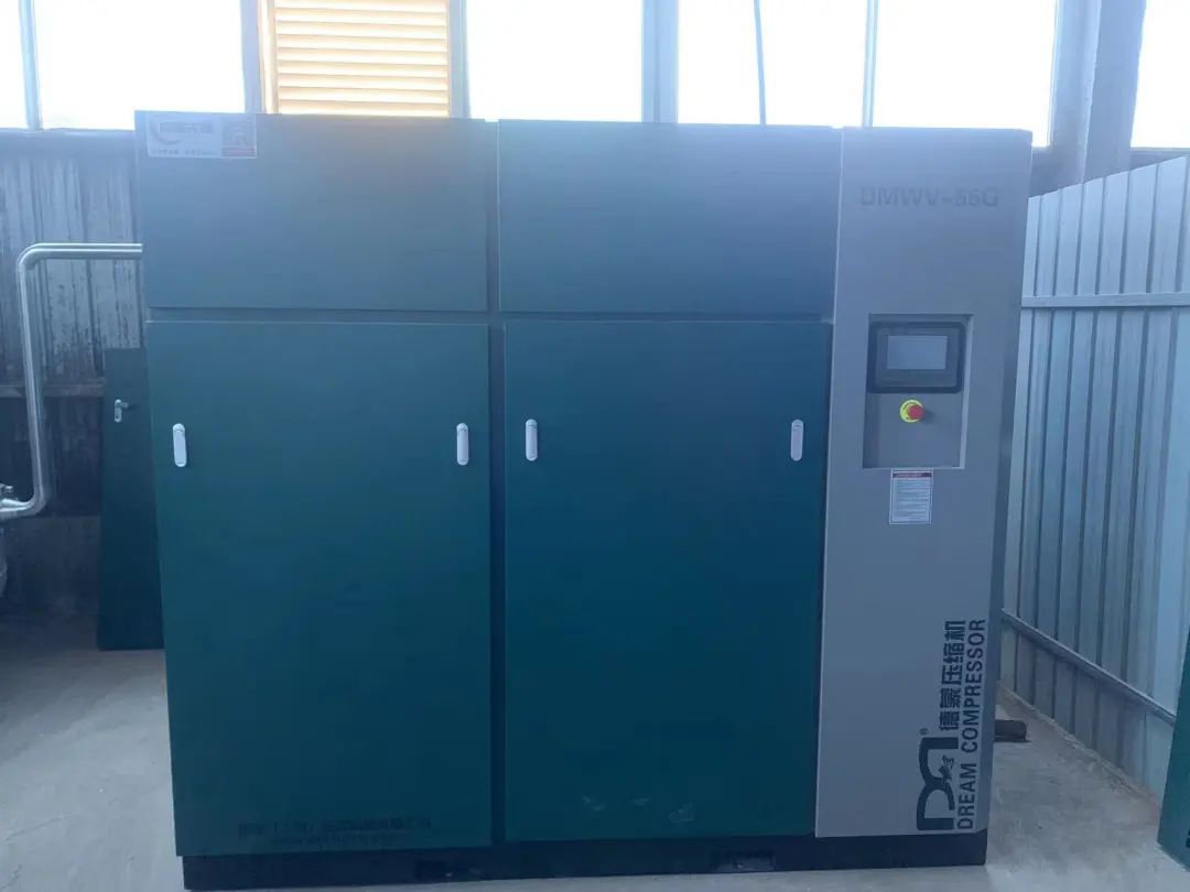 德蒙无油螺杆空压机助力食品行业，为生产保驾护航采购德蒙DMWV-55G案例